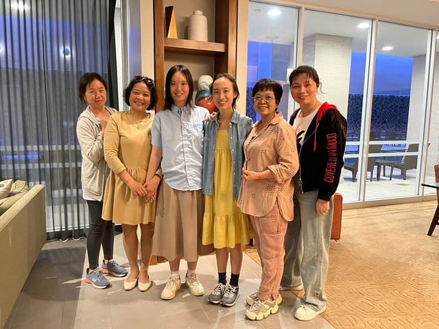 Workers Assist community members gathering together